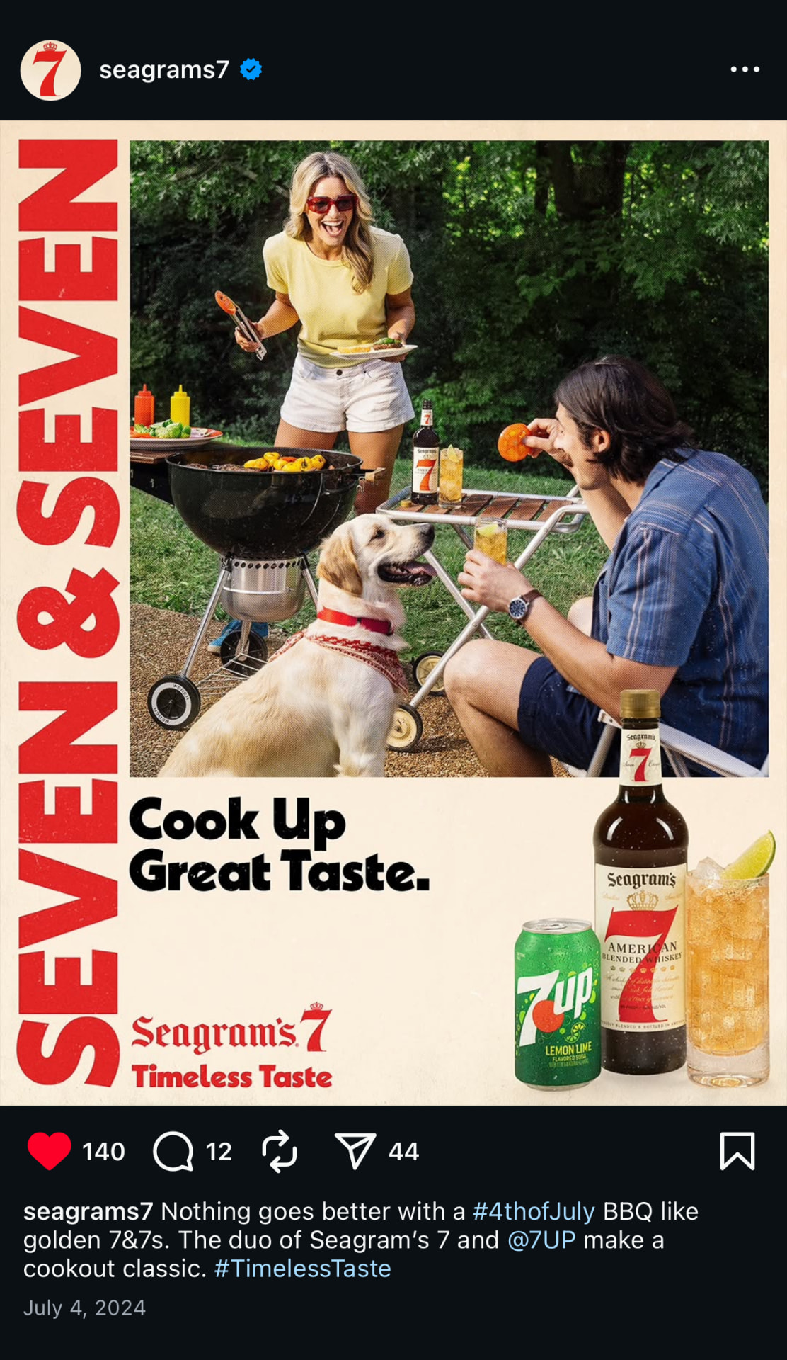 Cook Up Great Taste — Instagram post